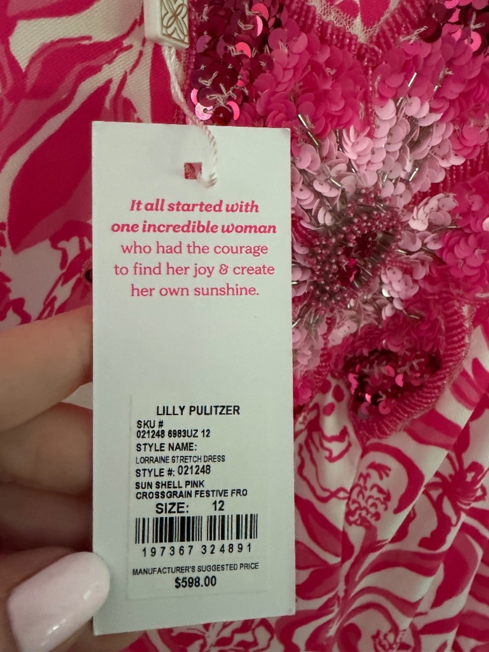 Nwt size 12 lily pulitzer Loraine stretch dress